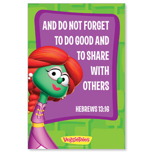 VeggieTales Heb 13:16 StickUp