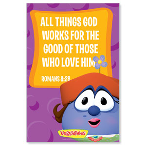 VeggieTales Romans 8:28 StickUp