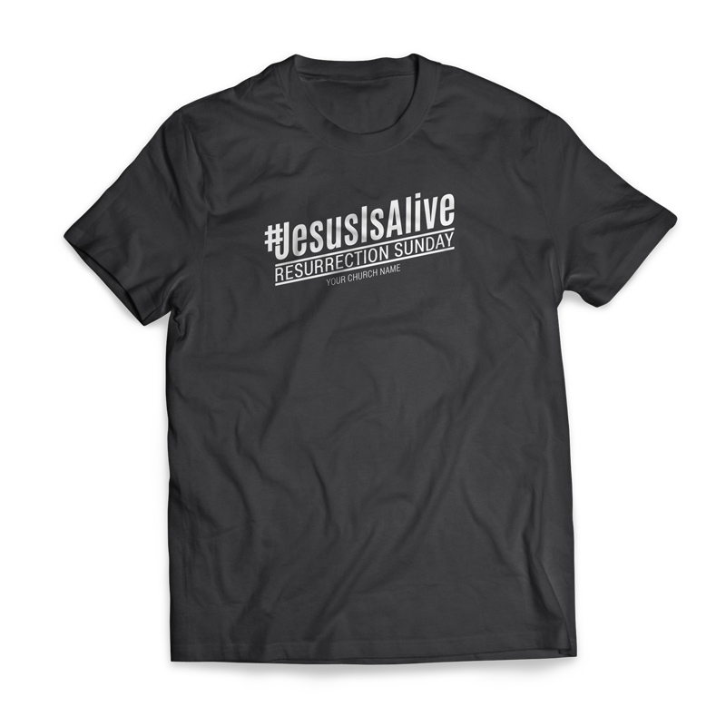 T-Shirts, Easter, JesusIsAlive - Large, Large (Unisex)