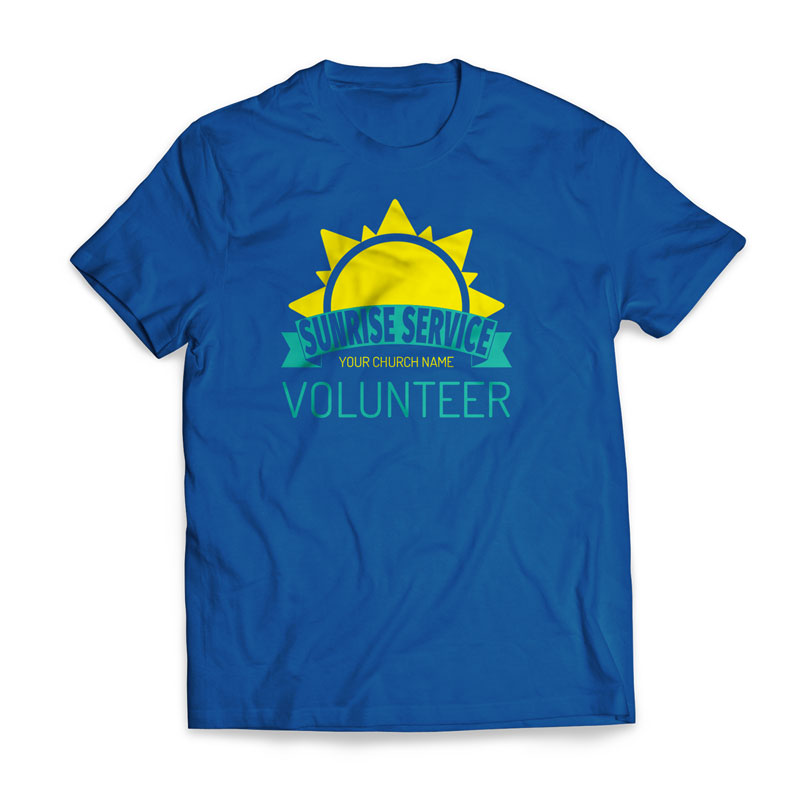 T-Shirts, Easter, Sunrise Service Volunteer - Large, Large (Unisex)