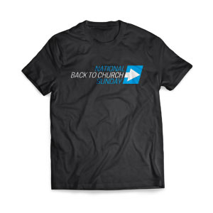 Back to Church Sunday Arrow - Large Customized T-shirts