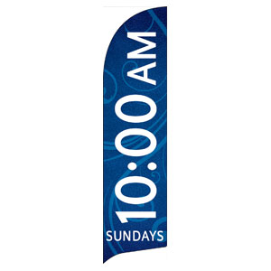Flourish 10 AM Flag Banner