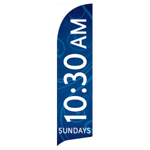Flourish 1030 AM Flag Banner