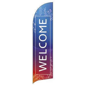 Glow Christmas Flag Banner