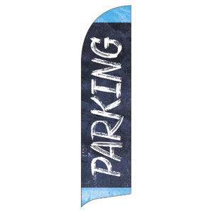 Blue Revival Parking Flag Banner