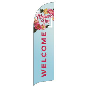 Mother's Day Floral Frame Flag Banner