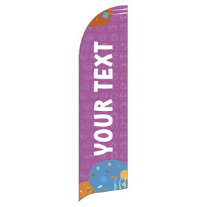 Confetti Kids Your Text Flag Banner