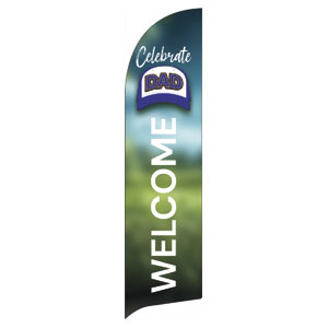 Father's Day Hat Flag Banner