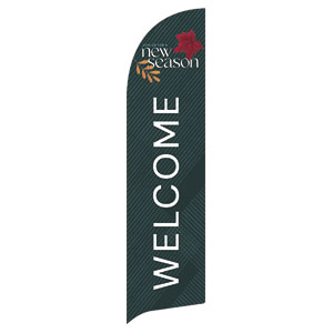New Season Green Flag Banner