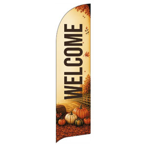 Harvest Festival Sign Post Flag Banner