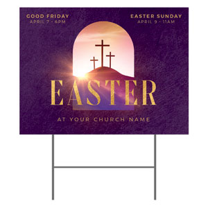 Easter Sunrise Window 18"x24" YardSigns
