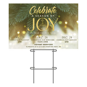 Celebrate Season Joy 36"x23.5" Large YardSigns
