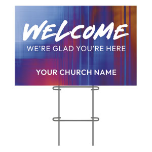 Colorful Blur 36"x23.5" Large YardSigns